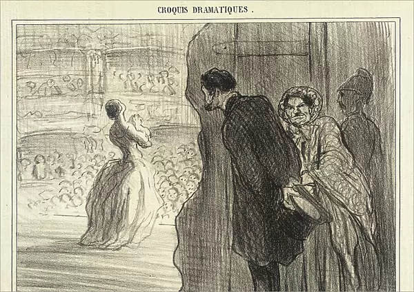La mère de la chanteuse, 1856. Creator: Honore Daumier