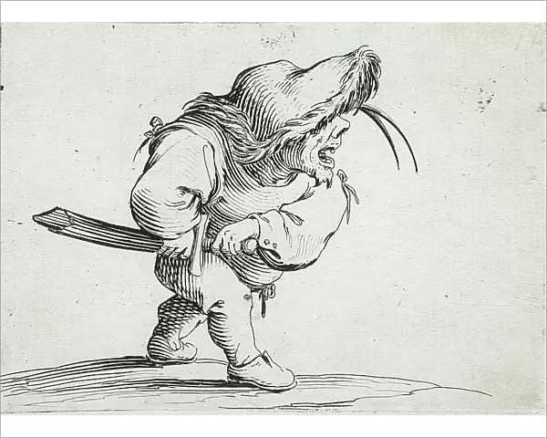 Man About to Pull his Sabre, 1616. Creator: Jacques Callot