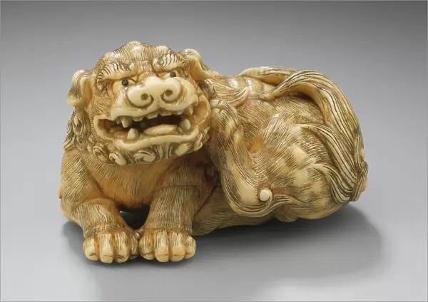 Seated Chinese Lion (Shishi), 18th century. Creator: Unknown