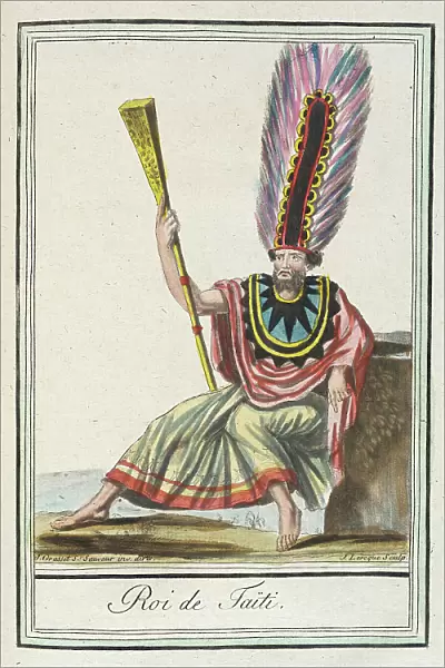 Costumes de Différents Pays, Roi de Taïti, c1797. Creators: Jacques Grasset de Saint-Sauveur, LF Labrousse