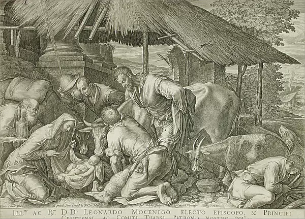 Adoration of the Shepherds, 1599. Creator: Johann Sadeler I