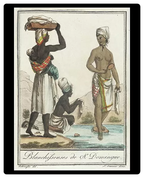 Costumes de Différents Pays, Blanchisseuses de St. Domingue, c1797. Creator: Jacques Grasset de Saint-Sauveur
