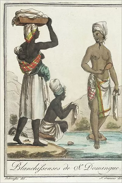 Costumes de Différents Pays, Blanchisseuses de St. Domingue, c1797. Creator: Jacques Grasset de Saint-Sauveur