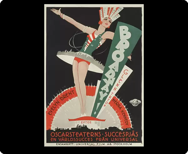 Movie poster 'Broadway' by Paul Fejos, 1929. Creator: Rohman, Eric (1891-1949). Movie poster 'Broadway' by Paul Fejos, 1929. Creator: Rohman, Eric (1891-1949)