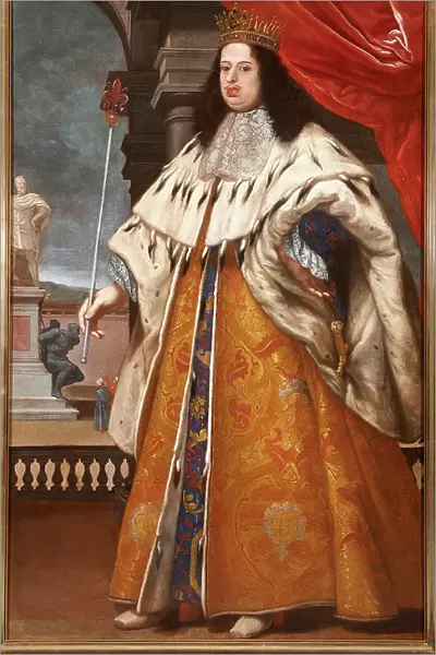 Portrait of Cosimo III de Medici (1642-1723), Grand Duke of Tuscany, 1676-1677. Creator: Franceschini, Baldassare, (Il Volterrano) (1611-1689)
