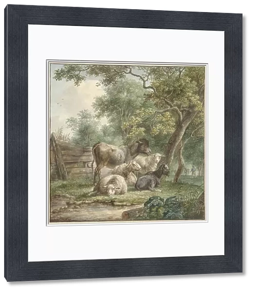 Cattle in an Orchard, c.1790-c.1815. Creator: Pieter Gerardus van Os