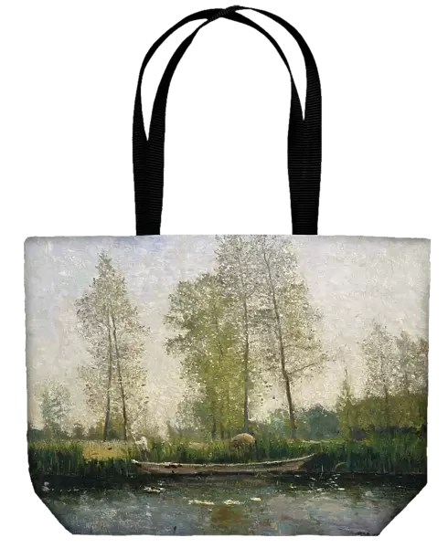 Seine. Motif from St Germain, 1877. Creator: Carl Fredrik Hill