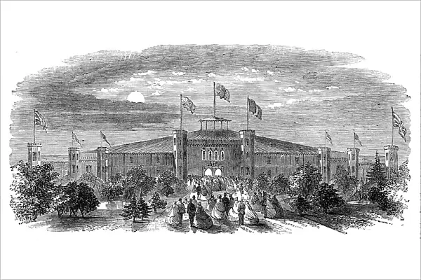 The Prince of Wales at Montreal - The Ball-Pavilion, 1860. Creator: Unknown