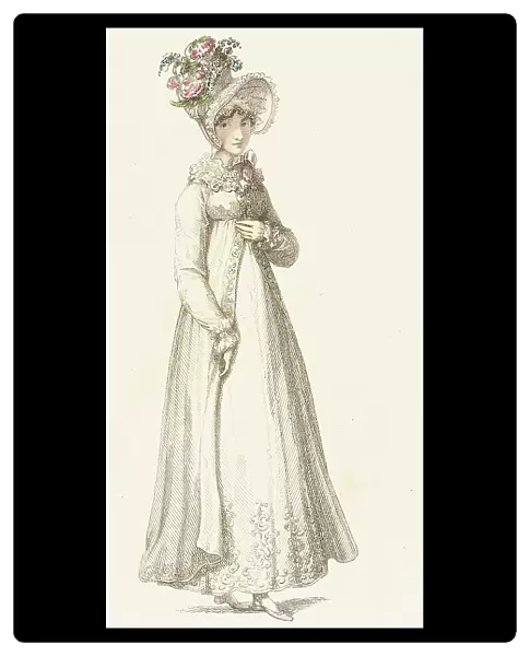 Fashion Plate (Morning Dress), 1818. Creator: Rudolph Ackermann