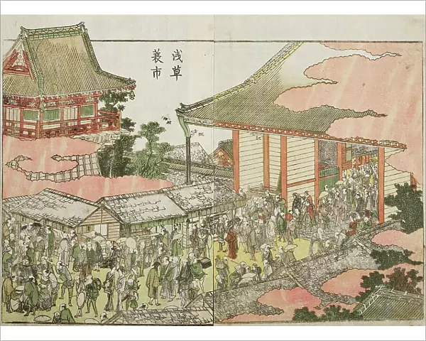 View of Asakusa, c1802. Creator: Hokusai