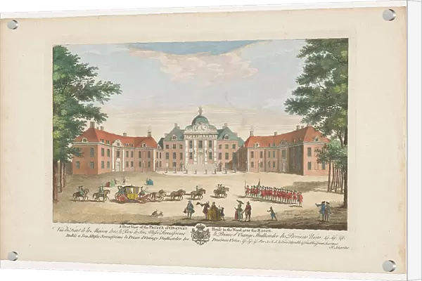 View of the front of the Huis ten Bosch Palace in The Hague, 1734-1768. Creator: H. Scheurleer