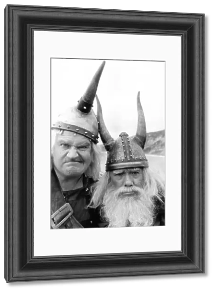 The Two Ronnies, dressed as Vikings