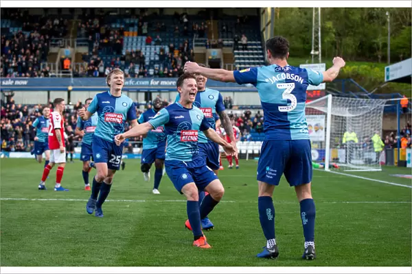Wycombe Wanderers: Celebrating Promotion to League One after Thrilling Win against Fleetwood Town (April 5, 2019)