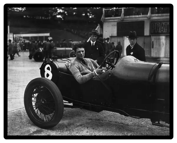 1924 BARC Autumn Meeting: R T T Spencer, who won the 42nd 100mph Short Handicap in this Sunbeam