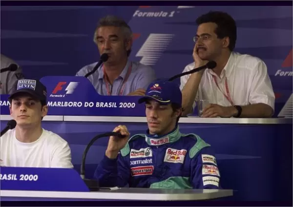 Pedro Diniz, Sauber Petronas in the press conference