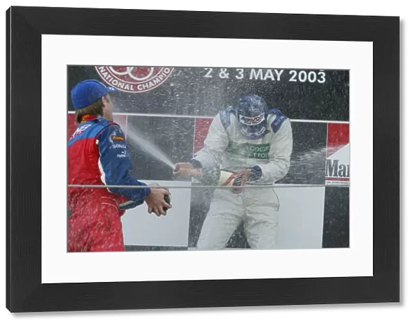 2003 Spanish Grand Prix - F3000 race, Barcelona, Spain. 3rd May 2003. Podium