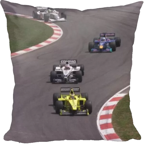 Jarno Trulli leads Jenson Button