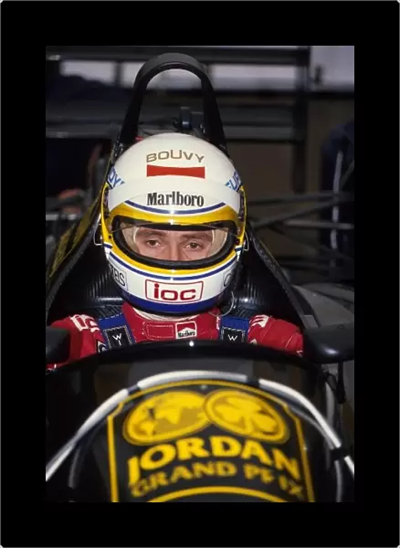 Formula One Testing: Bertrand Gachot Jordan Ford 191: Formula One Testing, Silverstone 19 December 1990
