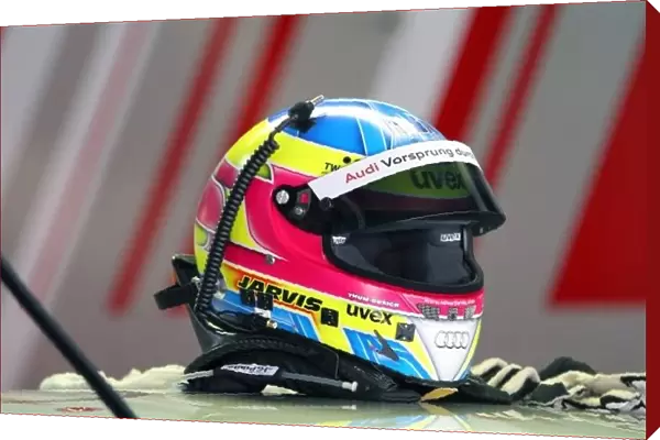 DTM. The helmet of Oliver Jarvis(GBR), Audi Sport Team Abt.
