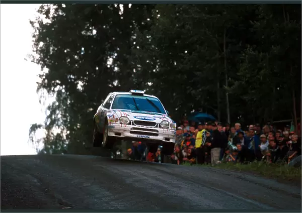 Harri Rovanpera during leg 2 of the Neste Rally of Finland 2000. Photo: McKlein  /  LAT