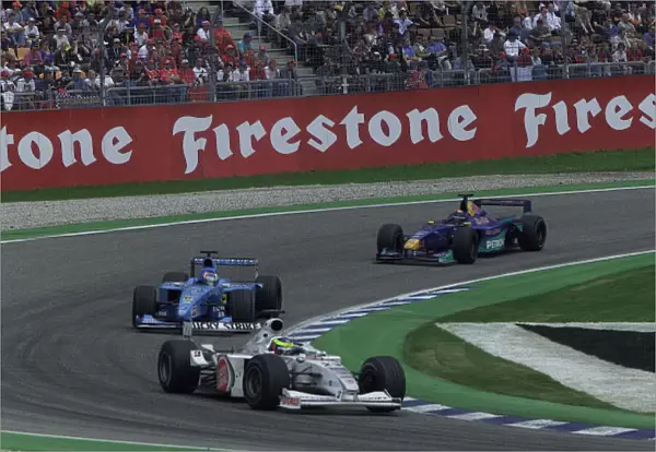 Formula One German Grand Prix Ricardo Zonta leads Alex Wurz