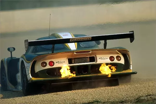 FIA GT Championship: Luca Badoer and Mimmo Schiatterella Lotus Elise GT1 retired with engine problems