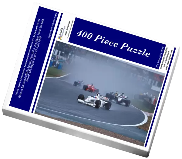 Formula One World Championship: Rubens Barrichello Stewart Ford SF-3, 3rd place, leads the field
