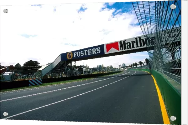 Formula One World Championship: A view of the Albert Park circuit, looking towards the Waite Curve