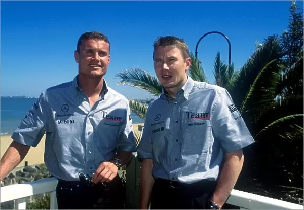 Formula One World Championship: David Coulthard Mclaren MP4-16 and Mika Hakkinen McLaren Mercedes MP4-16