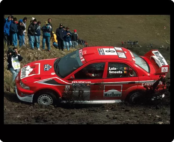 World Rally Championship: Freddy Loix and Sven Smeets have a moment at a tight hairpin