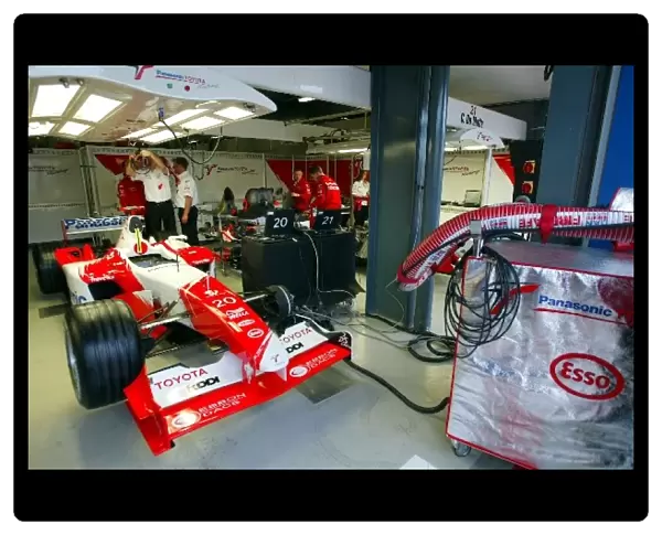 Formula One World Championship: Toyota TF103 in the garage