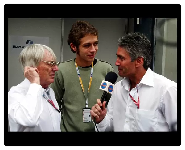 Formula One World Championship: Bernie Ecclestone F1 Supremo; Valentino Rossi MotoGP World Champion; Mick Doohan TV Commentator