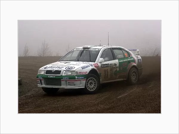 World Rally Championship: Armin Schwarz Skoda Octavia WRC on Stage 10, Margam. Day two
