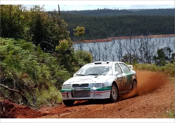 World Rally Championship: Toni Gardemeister Skoda Octavia WRC on stage 3