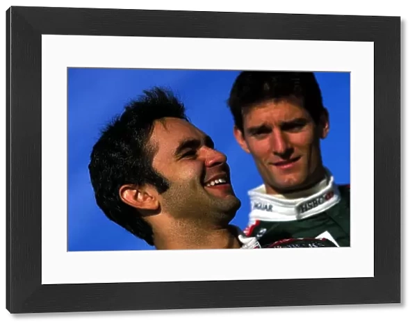 Formula One Testing: 2003 Jaguar drivers Antonio Pizzonia and Mark Webber