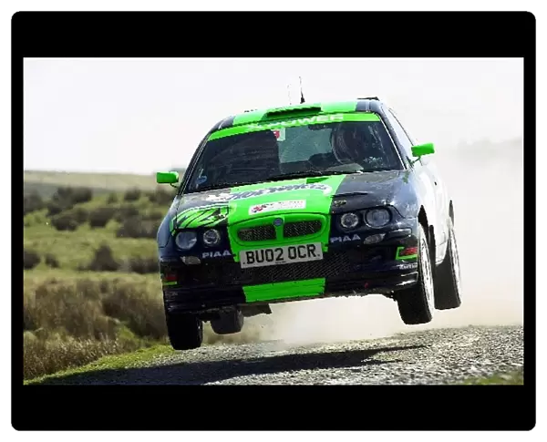 British Rally Championship: Gwyndaf Evans MG ZR gets airborne