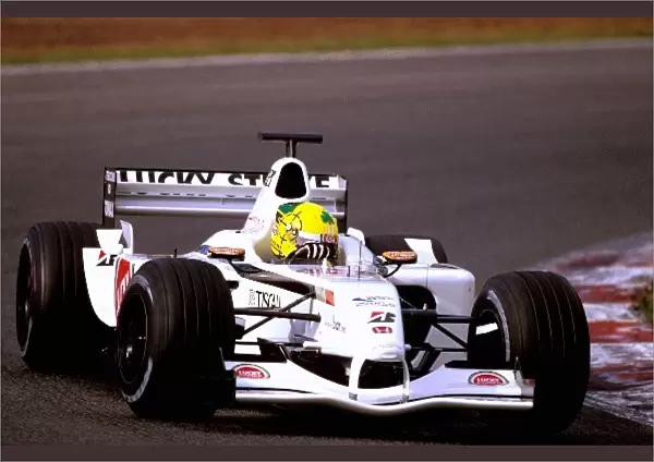 Formula One Testing: 2002 Formula Nippon champion Ralph Firman tested the BAR Honda 004 as part of his prize