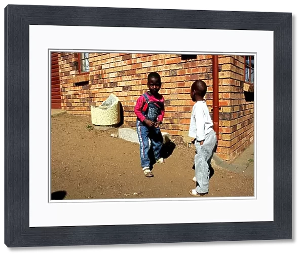Unite Against Hunger: Children at a school in Soweto which is being helped by Unite Against Hunger