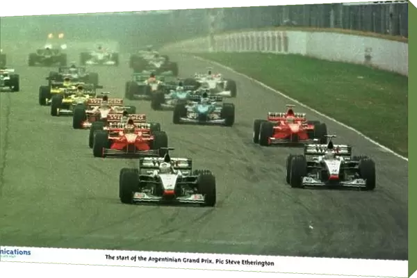 SE 9. The start of the Argentinian Grand Prix