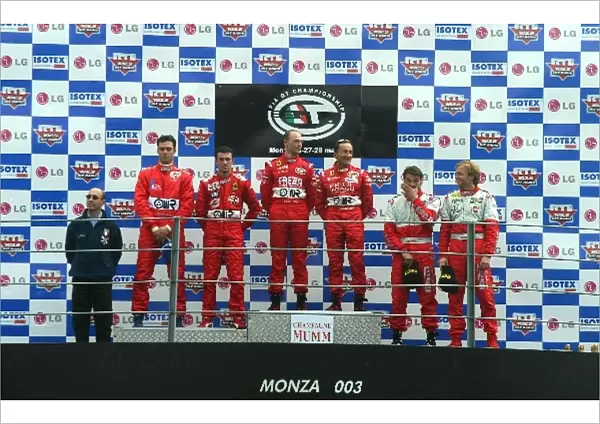 FIA GT Championship: 1st: Fabrizio Gollin  /  Luca Cappellari BMS Scuderia Italia, centre