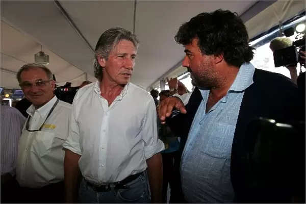 Formula One World Championship: Roger Waters Pink Floyd Guitarist at a pre concert drinks party