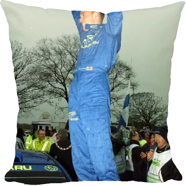 World Rally Championship: Third place was enough for Richard Burns Subaru to clinch the World Championship - the first such success for an Englishman