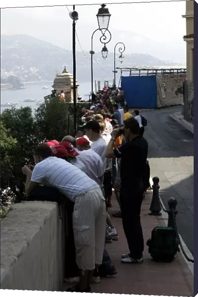 Formula One World Championship: Fans watch from the hills