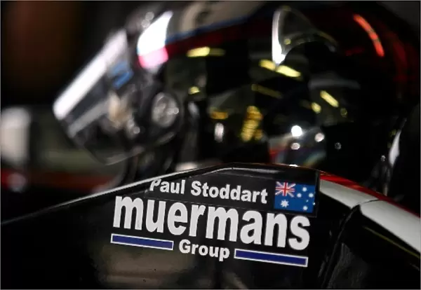 Thunder at the Rock: Minardi boss, Paul Stoddart drove some laps in the single seater car