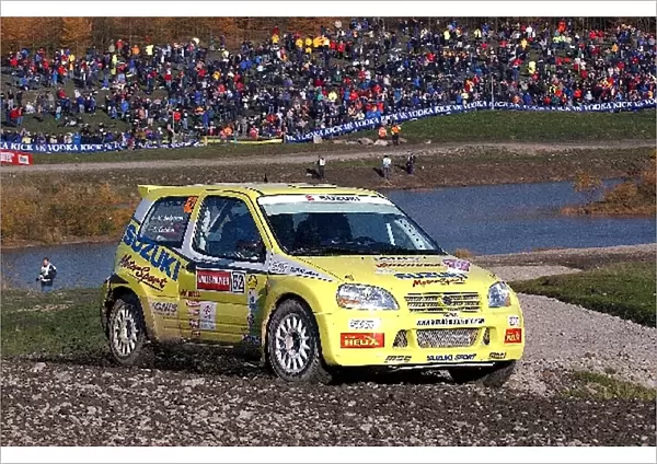 World Rally Championship: Daniel Carlsson with co-driver Mattias Andersson Suzuki Ignis Super 1