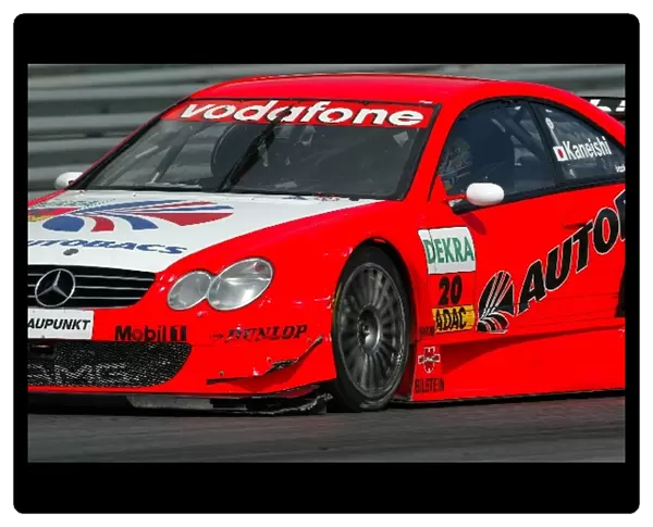 DTM: Damage to the left front side of the car of Katsutomo Kaneishi, ARTA AMG-Mercedes, Mercedes-Benz CLK-DTM, after he hit the barrier at the