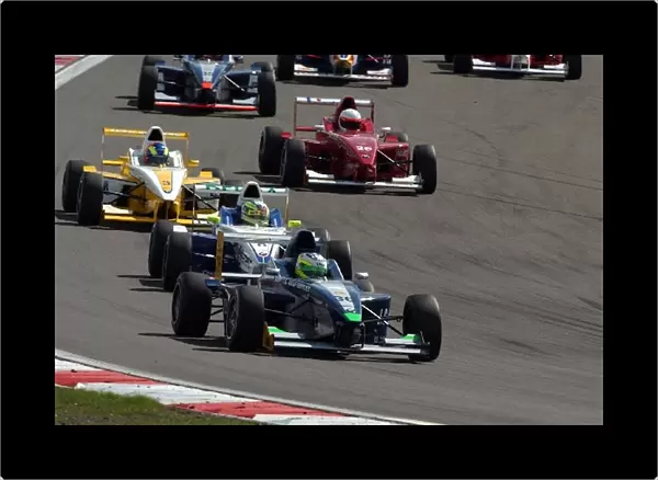 Start of the race, with Robby Coleman (IRL), HBR Motorsport GmbH leading the field