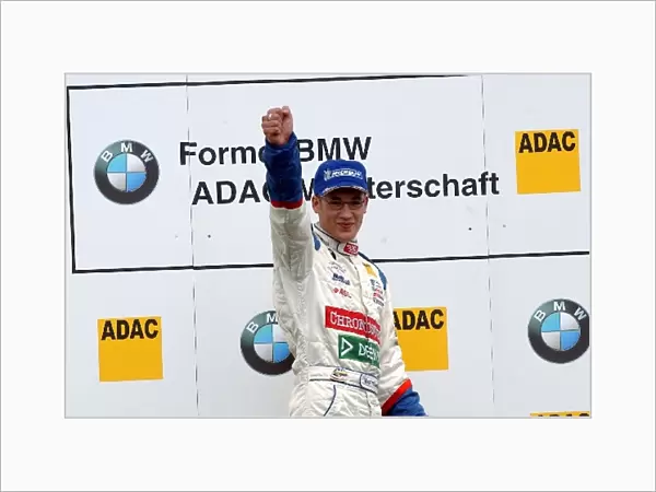 Race winner Maximilian Goetz, Muecke Motorsport: Formula BMW ADAC Championship, Rd6, Nurburgring, Germany. 25 May 2003