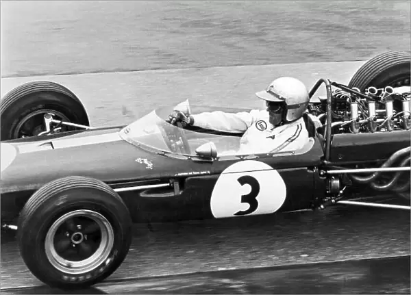 1966 German Grand Prix. Nurburgring, Germany. 7 August 1966. Jack Brabham, Brabham BT19-Repco, 1st position, action. World Copyright: LAT Photographic Ref: L66 / 533 / 25A