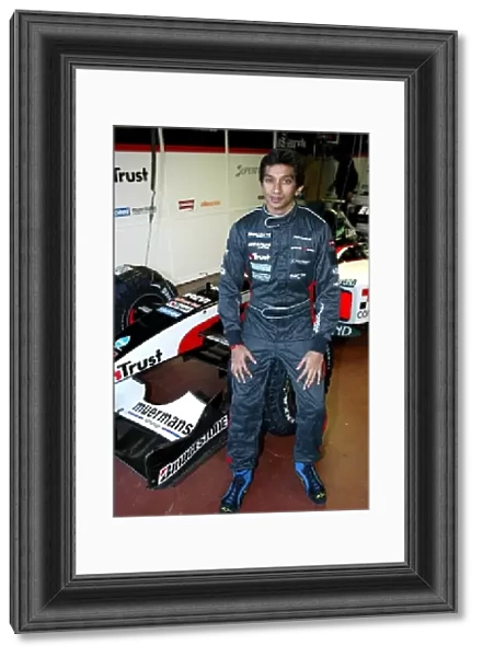 Formula One Testing: Narain Karthikeyan tests for the Minardi Team